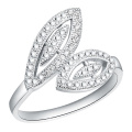 925 Silber Prinzessin Cut CZ Eternity Engagement Hochzeit Ring Band